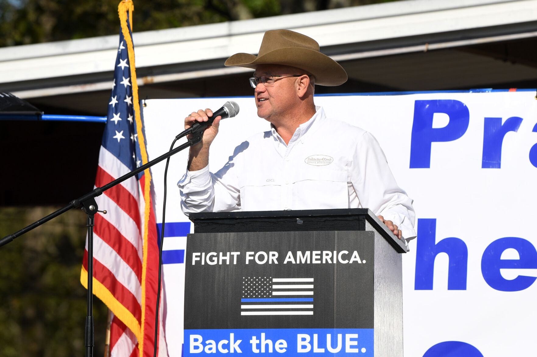 Back the Blue first responders rally